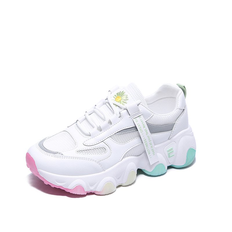 Breathable flying woven women's shoes 2020 summer new student sports shoes female street shooting running shoes
