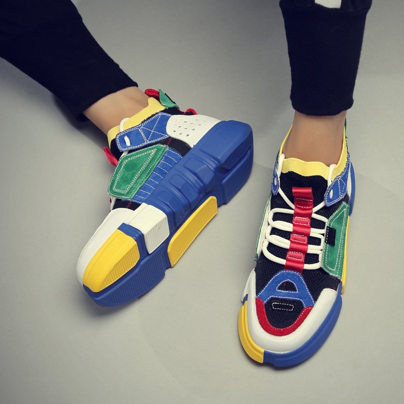 2020 super fire shoes summer breathable couple sneakers flying woven fashion men's shoes factory direct sales