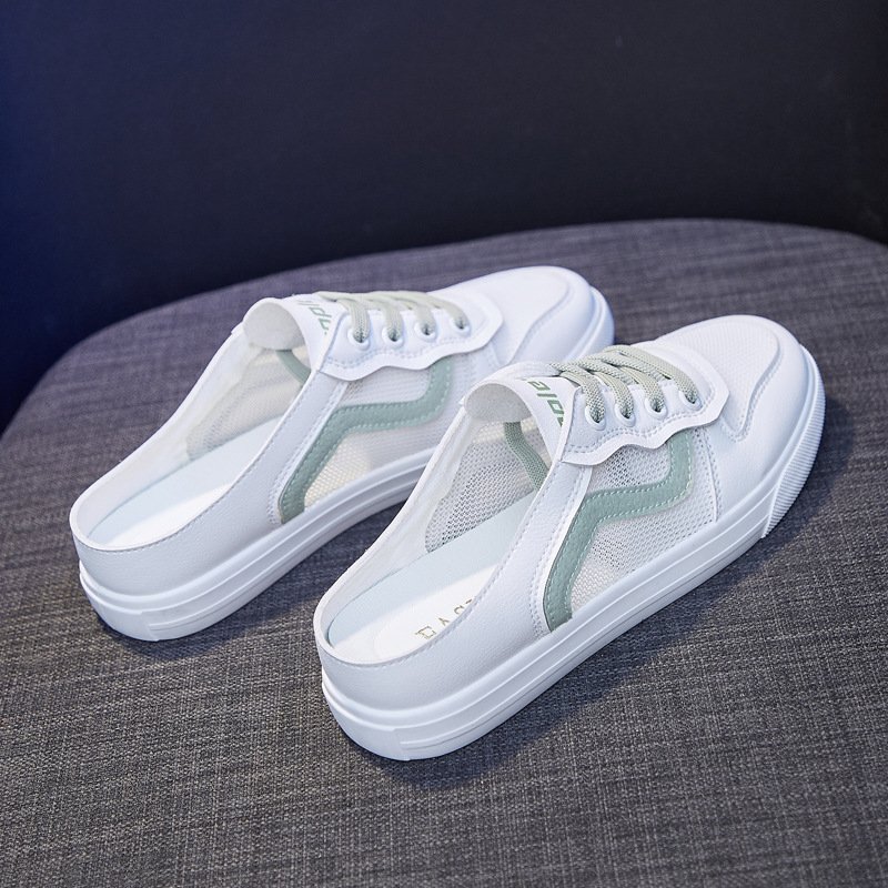 2020 spring and summer new basic white shoes female flat student running board shoes female breathable shoes