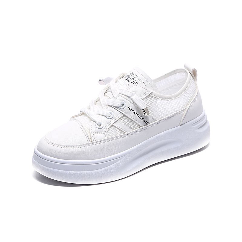 Basic white shoes women 2020 spring new thick-soled increased student board shoes platform shoes women